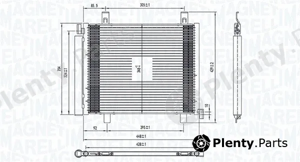 Magneti Marelli 350203836000 — Condenser, air conditioning