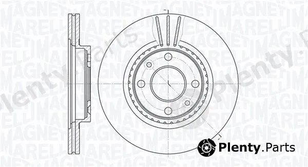 Magneti Marelli 361302040240 — Brake Disc