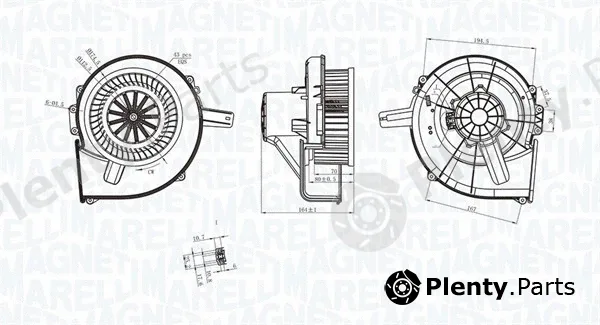 Magneti Marelli 069412211010 — Interior Blower