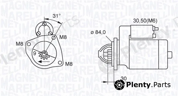 Magneti Marelli 063521093070 — Starter