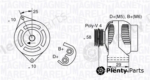 Magneti Marelli 063341658010 — Alternator