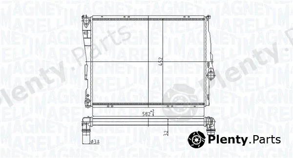Magneti Marelli 350213176800 — Radiator, engine cooling
