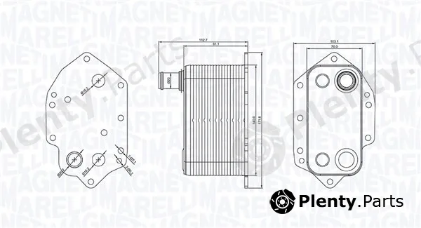 Magneti Marelli 350300004000 — Oil Cooler, engine oil