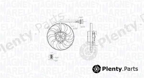 Magneti Marelli 069422876010 — Fan, engine cooling