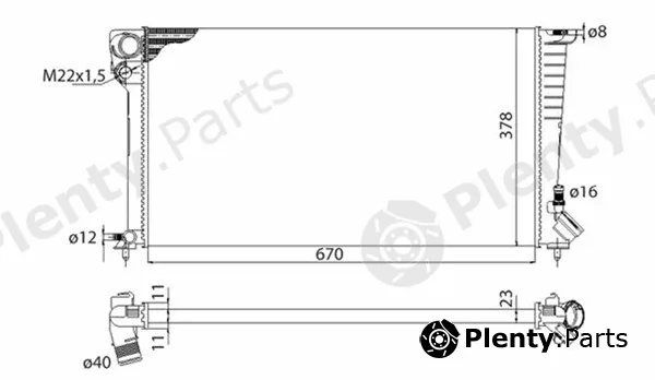 Magneti Marelli 350213118503 — Radiator, engine cooling