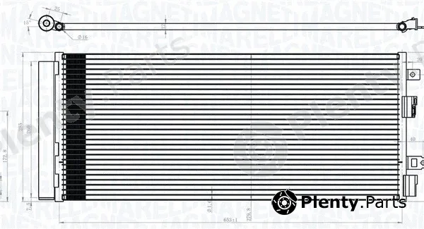 Magneti Marelli 350203101700 — Condenser, air conditioning