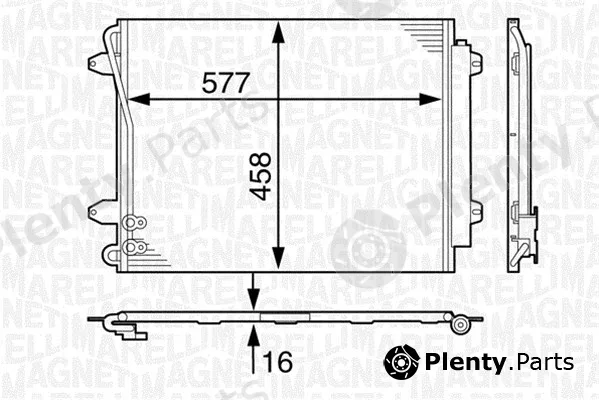 Magneti Marelli 350203634000 — Condenser, air conditioning