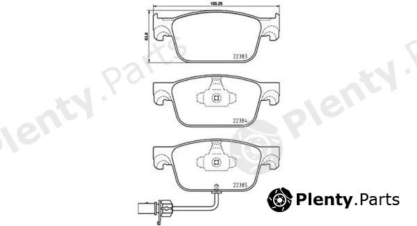 Magneti Marelli 363700585153 — Brake Pad Set, disc brake