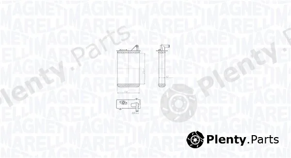 Magneti Marelli 350218518000 — Heat Exchanger, interior heating