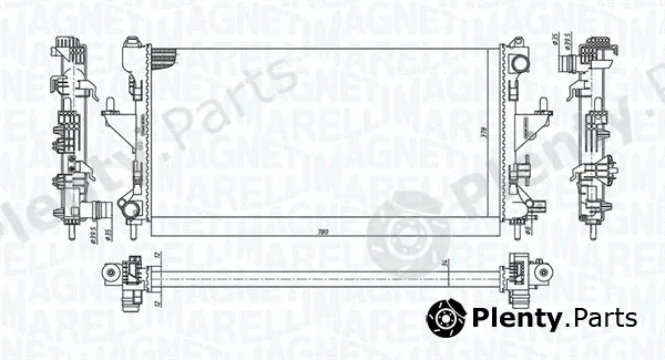 Magneti Marelli 350213198300 — Radiator, engine cooling