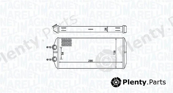 Magneti Marelli 350218497000 — Heat Exchanger, interior heating