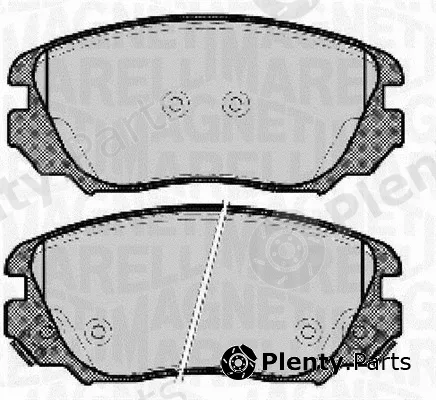 Magneti Marelli 363916060723 — Brake Pad Set, disc brake