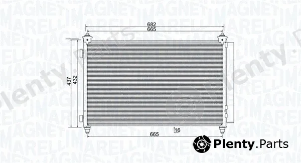 Magneti Marelli 350203991000 — Condenser, air conditioning