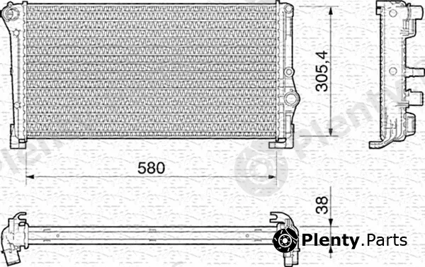 Magneti Marelli 350213012000 — Radiator, engine cooling