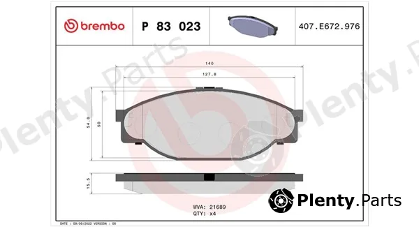 Magneti Marelli 363700483023 — Brake Pad Set, disc brake