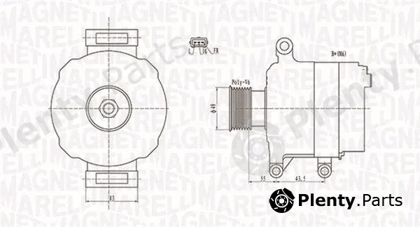 Magneti Marelli 063731869010 — Alternator