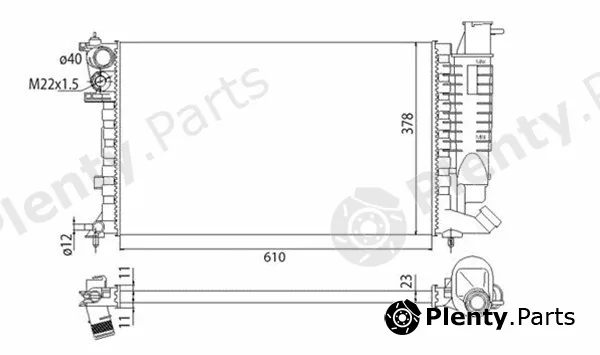 Magneti Marelli 350213311003 — Radiator, engine cooling