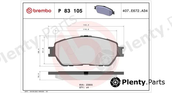 Magneti Marelli 363700483105 — Brake Pad Set, disc brake