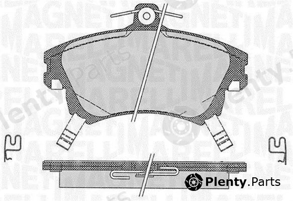 Magneti Marelli 363916060335 — Brake Pad Set, disc brake