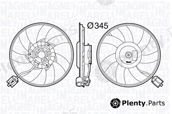 Magneti Marelli 069422587010 — Fan, engine cooling