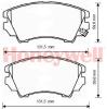 JURID 573269J Brake Pad Set, disc brake