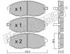 fri.tech. 8620 Brake Pad Set, disc brake