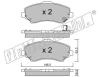 fri.tech. 879.1 (8791) Brake Pad Set, disc brake