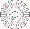 TRW DF6016 Brake Disc