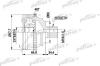 PATRON PCV1124 Joint Kit, drive shaft