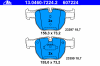 ATE 13-0460-7224-2 (13046072242) Brake Pad Set, disc brake