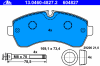 ATE 13.0460-4827.2 (13046048272) Brake Pad Set, disc brake