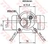 TRW BWF280 Wheel Brake Cylinder