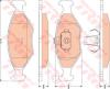 TRW GDB1751 Brake Pad Set, disc brake
