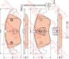TRW GDB1805 Brake Pad Set, disc brake