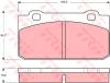 TRW GDB353 Brake Pad Set, disc brake