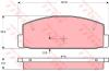 TRW GDB3231 Brake Pad Set, disc brake
