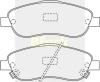 BRECK 237680070110 Brake Pad Set, disc brake