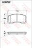TRW GDB7651 Brake Pad Set, disc brake