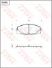 TRW GDB7693 Brake Pad Set, disc brake