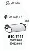 ASSO 510.7111 (5107111) End Silencer