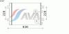 AVA QUALITY COOLING RT5467 Condenser, air conditioning