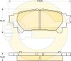 GIRLING 6141749 Brake Pad Set, disc brake