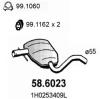 ASSO 58.6023 (586023) Middle Silencer
