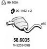 ASSO 58.6035 (586035) Middle Silencer