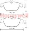 JURID 573248J-AS (573248JAS) Brake Pad Set, disc brake