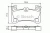 BOSCH 0986494205 Brake Pad Set, disc brake