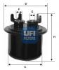 UFI 31.539.00 (3153900) Fuel filter