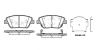 ROADHOUSE 2142302 Brake Pad Set, disc brake