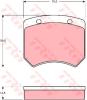 TRW GDB973 Brake Pad Set, disc brake