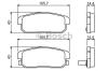 BOSCH 0986494223 Brake Pad Set, disc brake